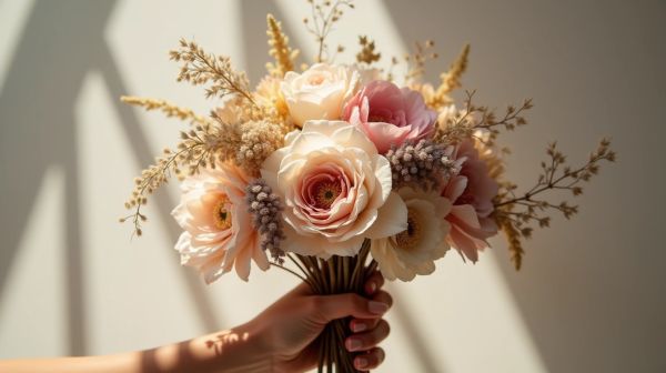 Bouquet de mariée en fleurs séchées : des créations uniques et durables