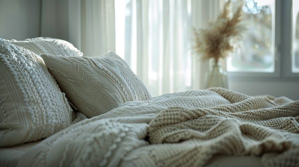 Confort durable avec accessoires lit et literie bio