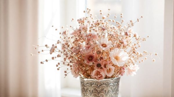 Découvrez des bouquets de mariage en fleurs séchées modernes